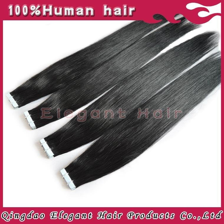 Cheap Tape In Hair Extension 0.8cmX4cm Super Tape Unprocessed Indian Remy Hair  3