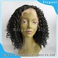 high quality afro curly synthetic hair lace front wig wholesale 2