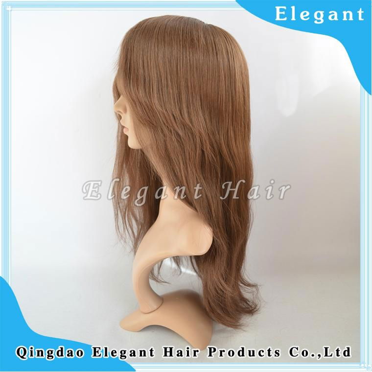 Malaysian human hair 120% density full silk top wig 4