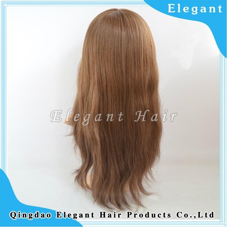 Malaysian human hair 120% density full silk top wig 3