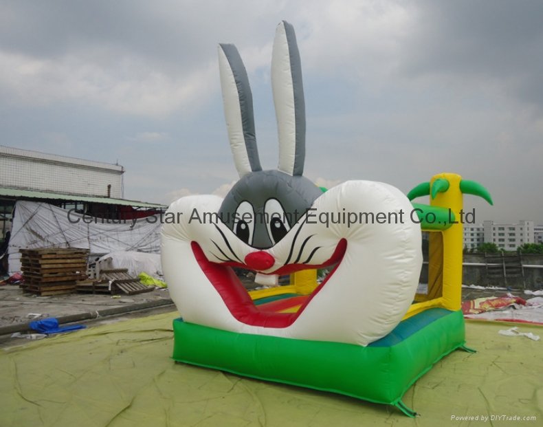 hot sale rabbit bounce house, inflatable trampolines castle 2