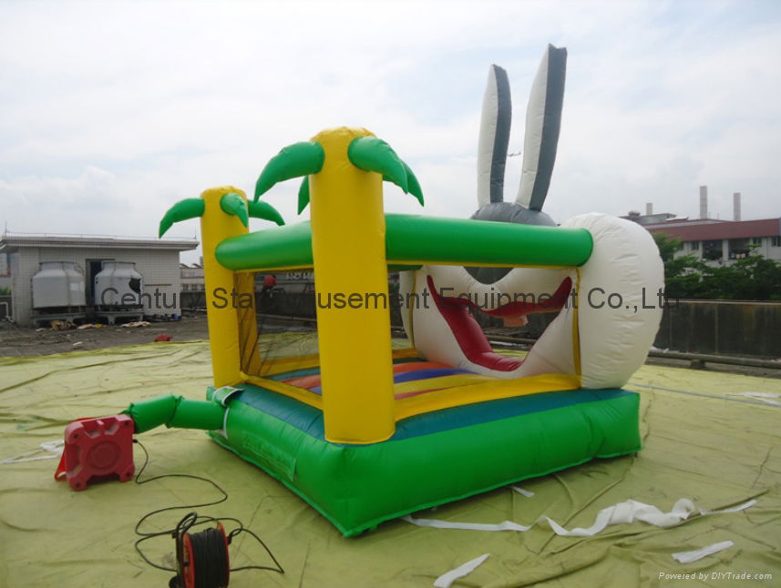 hot sale rabbit bounce house, inflatable trampolines castle 3