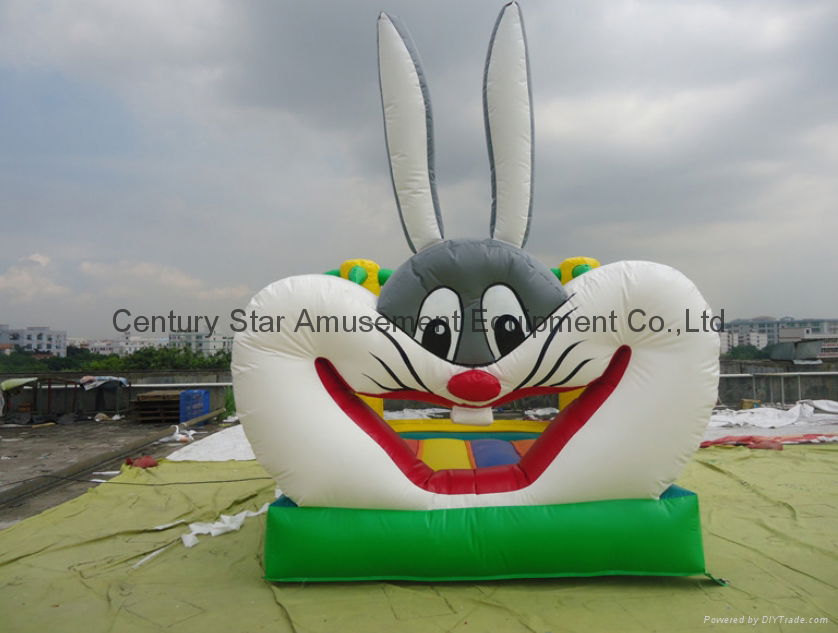 hot sale rabbit bounce house, inflatable trampolines castle 4