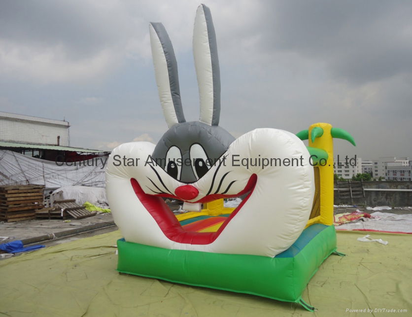 hot sale rabbit bounce house, inflatable trampolines castle 5