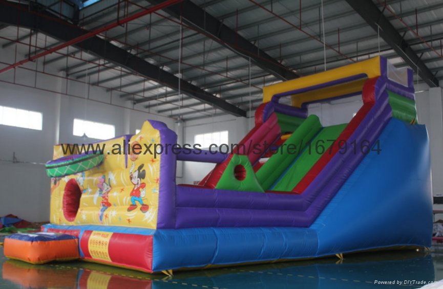 Hot new funny custom kids giant commercial inflatable slide for sale 3