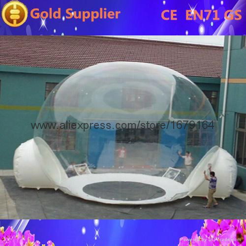 2015 good sale inflatable transparent tent/clear inflatable lawn tent