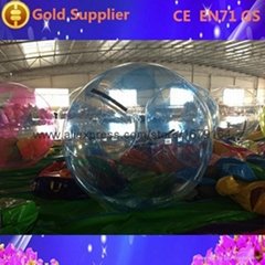 pvc and tpu custom outdoor cheap inflatble water zorb ball for sale