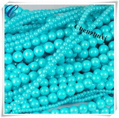 High quality glass strand pearls with one hole