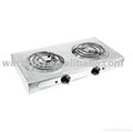 two burner electric spiral stove with CE/CB/rohs