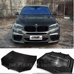 BMW F15 X5 X6 carbon hood