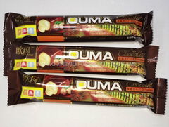 Chocolate and fruit jam with filled 20g stick