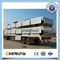 China new Bulk Cargo Transport 3axles small box new semi trailer price  3