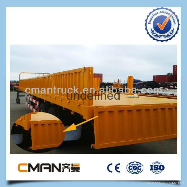 China new Bulk Cargo Transport 3axles small box new semi trailer price 