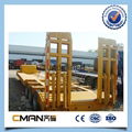 china 3 alxe low bed semi trailer for construction machinery  4