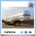  axle Oil transportation 50000 liters fuel tank semi trailerf or sale  1