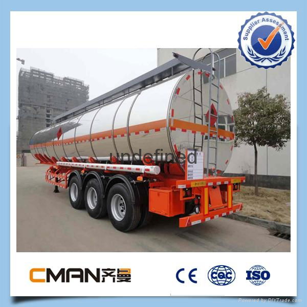  axle Oil transportation 50000 liters fuel tank semi trailerf or sale  4