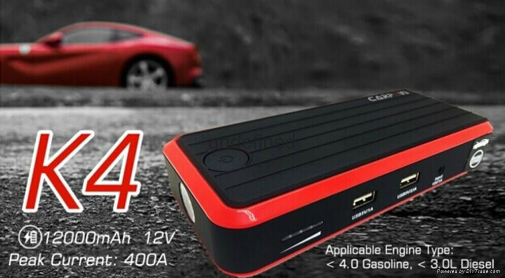 12000 MAh Emergency Car Portable Battery Mini Car Jump Starter 4