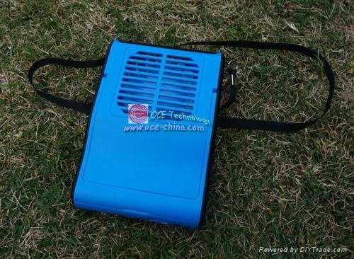 Solar Fan With Solar Charger Panel for Running Walking Outside Sports 2