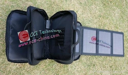 Portable Folding Mobile Hand Solar Charger Pack Bag With 20 Watt Solar Panel 3