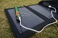 7 Watt Portable Solar Charger Pack for Mobile/Tablet + Mini LED Flashlight 3