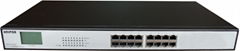  IEEE802.3af/at  Wholesale price 16 port 10/100M PoE switch  with LCD display