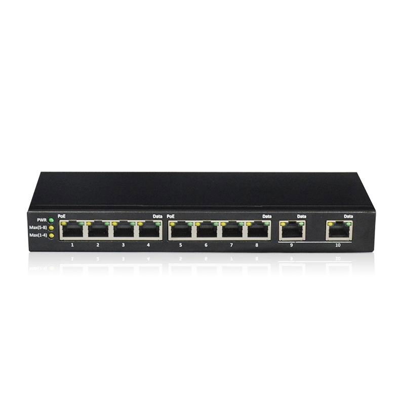 UNIPOE 32W  8+ 2 10/100Mbps 802.3at PoE Switch 3