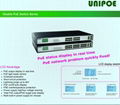 UNIPOE 16-Port 10/100M+2G TP/SFP Combo PoE Switch with LCD Display