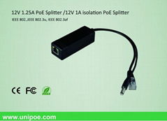 802.3af POE splitter for Power-Over-ethernt RJ45 power supply POE Injector