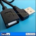 Angled usb cable, L shape usb cable