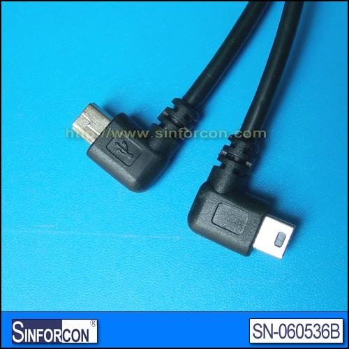 Angled usb cable, L shape usb cable 5