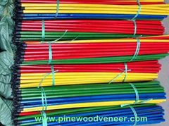 PVC coated wooden broom handle -(skype: pinewoodveneer)