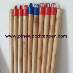 Vernished wooden broom handle -pinewoodveneer()com