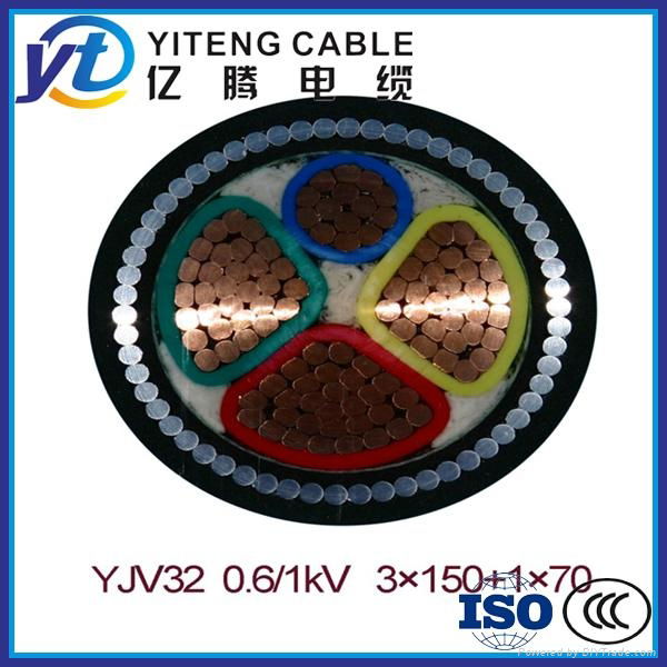 YJV CU Conductor XLPE Insulated PVC Sheathed Power Cable 4