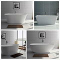 Jingzun Freestanding Composite Resin Artificial Stone Bathtub  5