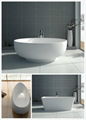 Jingzun Freestanding Composite Resin bathtub Artificial Stone tub 5