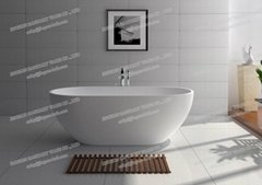 Jingzun Cultured Freestanding  Bathtub Solid Surface Bathtub 