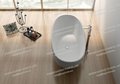 Jingzun Modern Freestanding  Oval bathtub Solid Surface Bathtub 3
