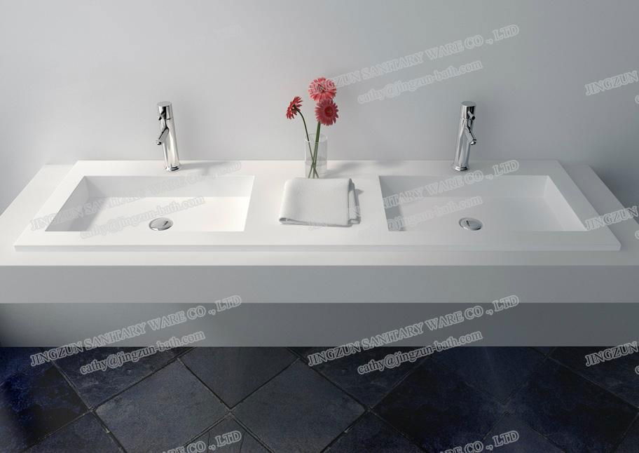 Jingzun Integrated Composite Resin Handmade Wash Counter-top Basin