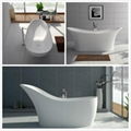 Jingzun  Freestanding Bathtub Solid Surface Bathtub 5