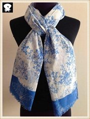 Florals cotton scarves for women, infinity scarves available in scarf factory