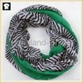 Infinity scarves with your custom scarf designs in our china scarf factory 1