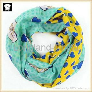 Infinity scarves with your custom scarf designs in our china scarf factory 2