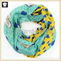 Infinity scarves with your custom scarf designs in our china scarf factory 2