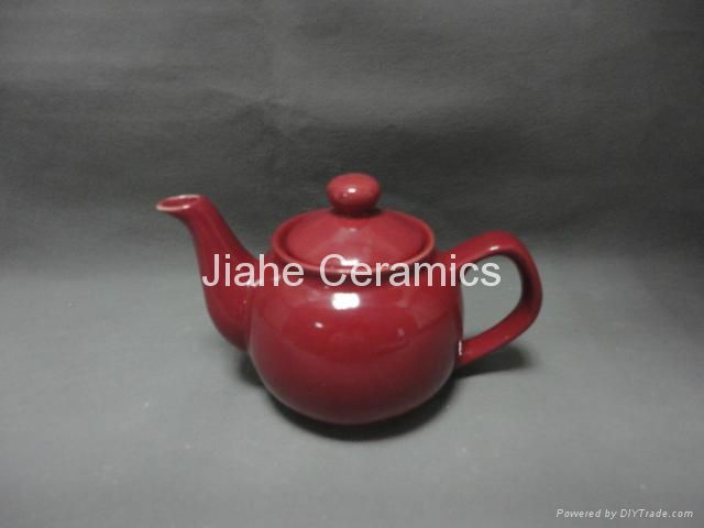 Ceramic tea pot 520ML Colored Small Tea Pot 2