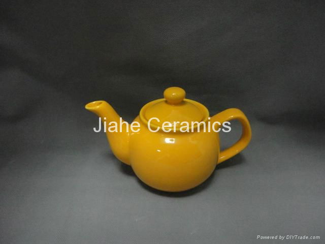 Ceramic tea pot 520ML Colored Small Tea Pot 3