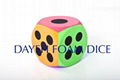 Giant Curved EVA Foam Dice-20 cm , Dots 1-6