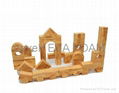 Jumbo Wood-like EVA Foam Building blocks ,40pcs 2