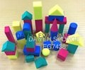 EVA Foam Geometric Solid Blocks, 4 cm, 36 piece