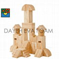 Creative Wood-like EVA Foam Castle block set-34piece