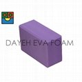 EVA Exercise Fitness Color Foam 4" Yoga Block 